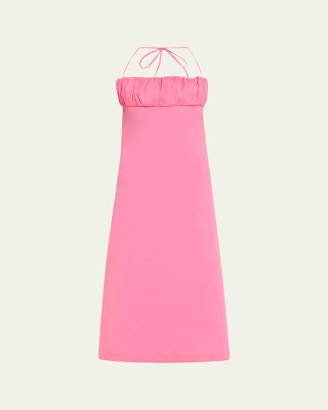 Ruched Bust Midi Dress