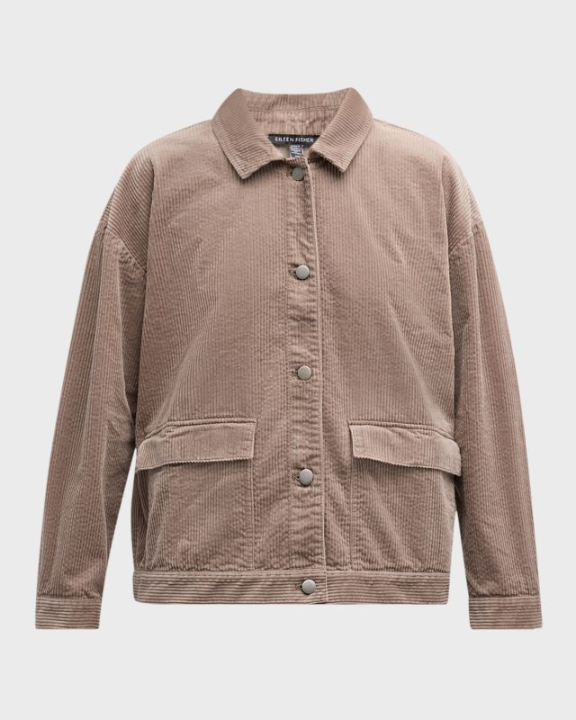 Oversized Organic Cotton Corduroy Jacket