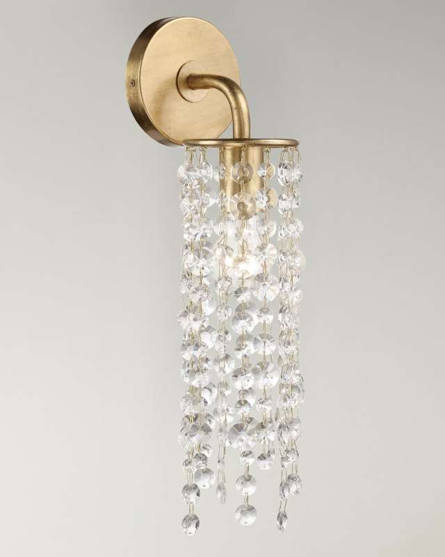 Gabrielle 1-Light Antique Gold Wall Mount