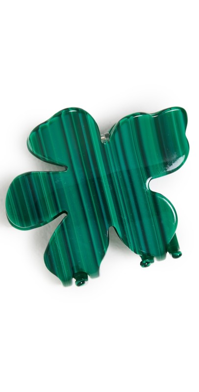 Lele Sadoughi Lily Claw Clip Malachite