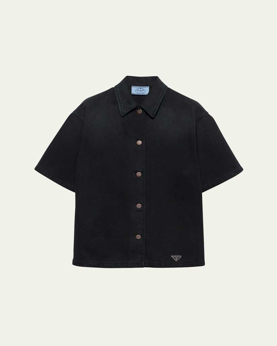 Denim Short Sleeve Shirt