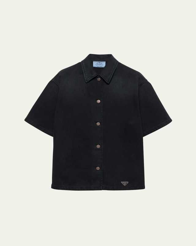 Denim Short Sleeve Shirt