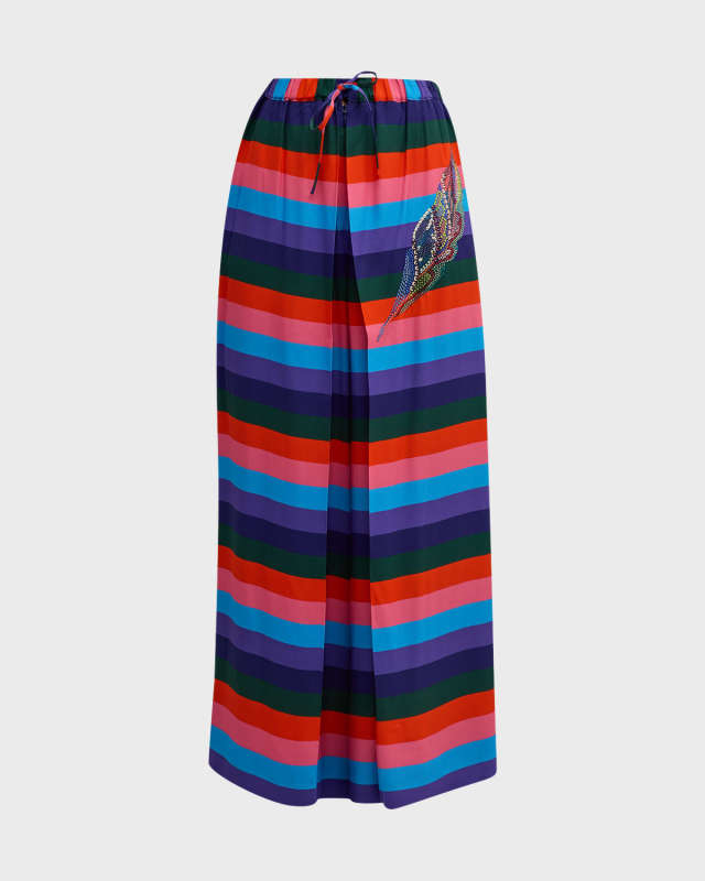 Kipos Loulou Glam Wide-Leg Skirt Pants