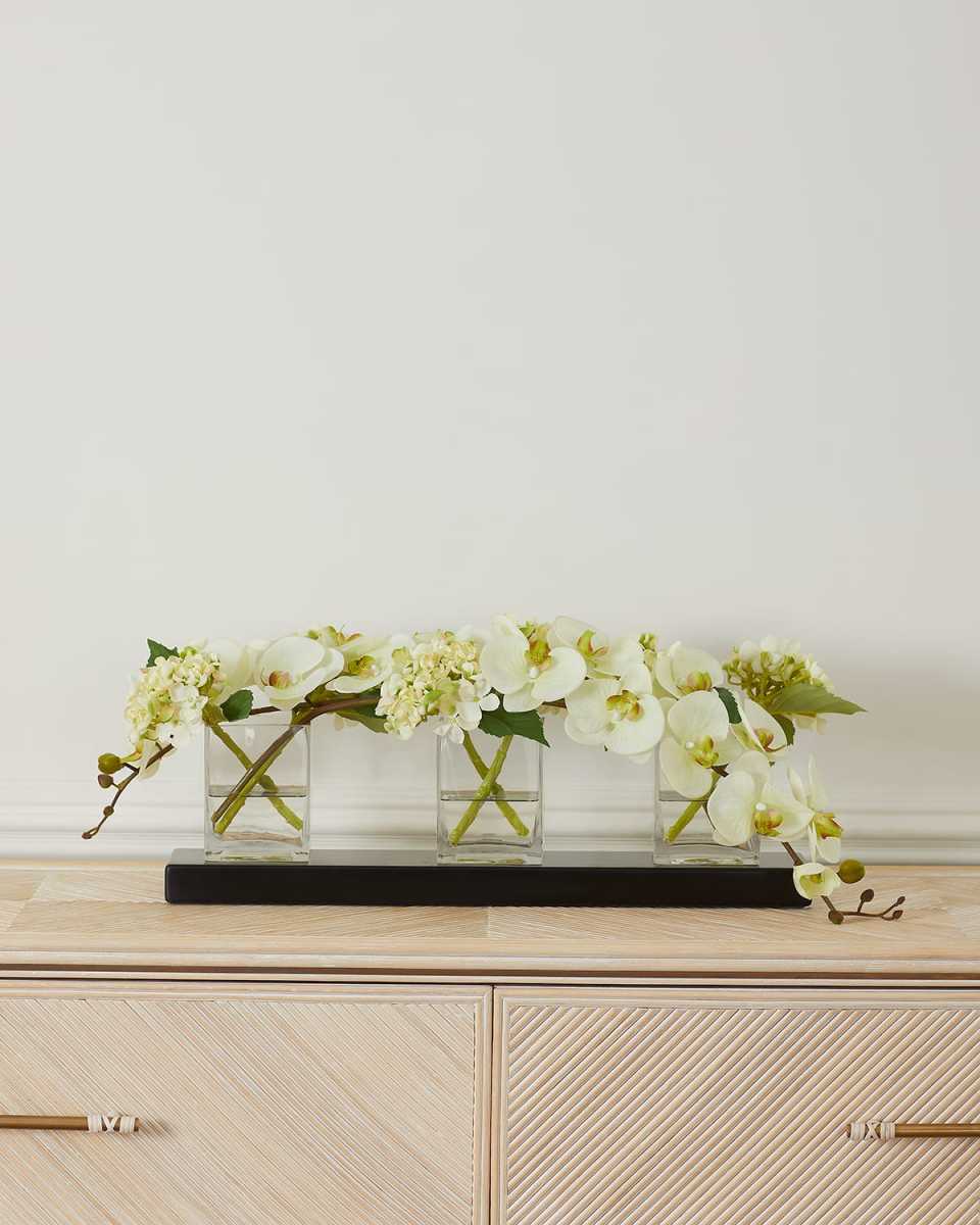 Garden Orchid Faux-Floral Arrangement