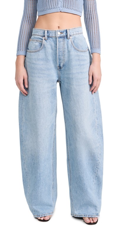 Alexander Wang Oversized Rounded Jeans Classic Light Indigo
