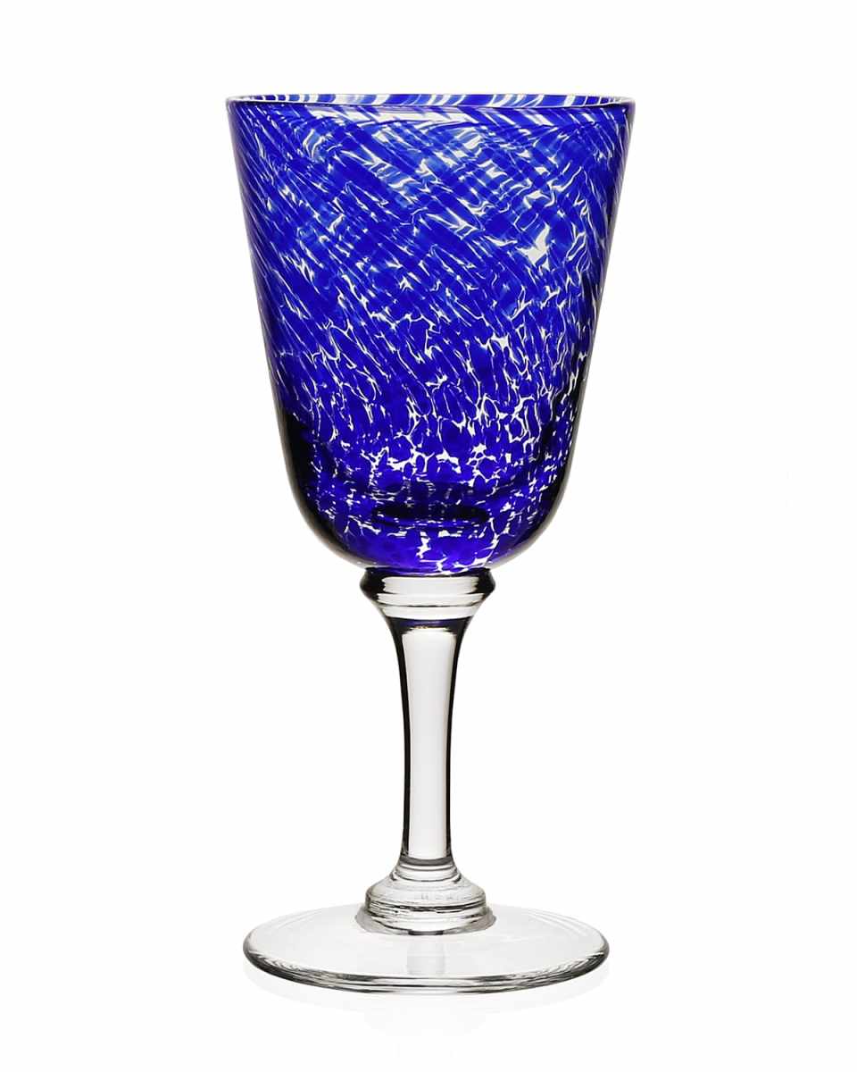 Vanessa Wine Glass, Blue