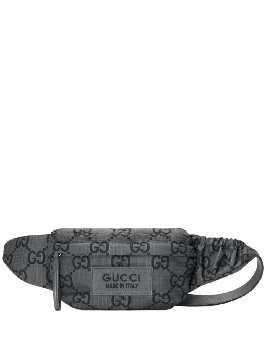 GG-Damier logo-patch belt bag