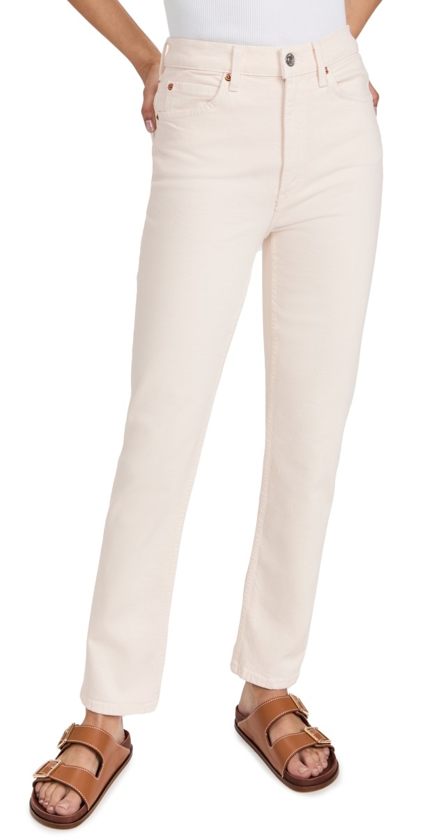 RE/DONE 70s Straight Leg Jeans Vintage White