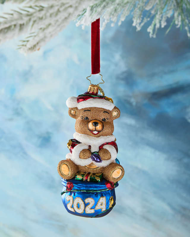 2024 Santa Bear Buddy Christmas Ornament