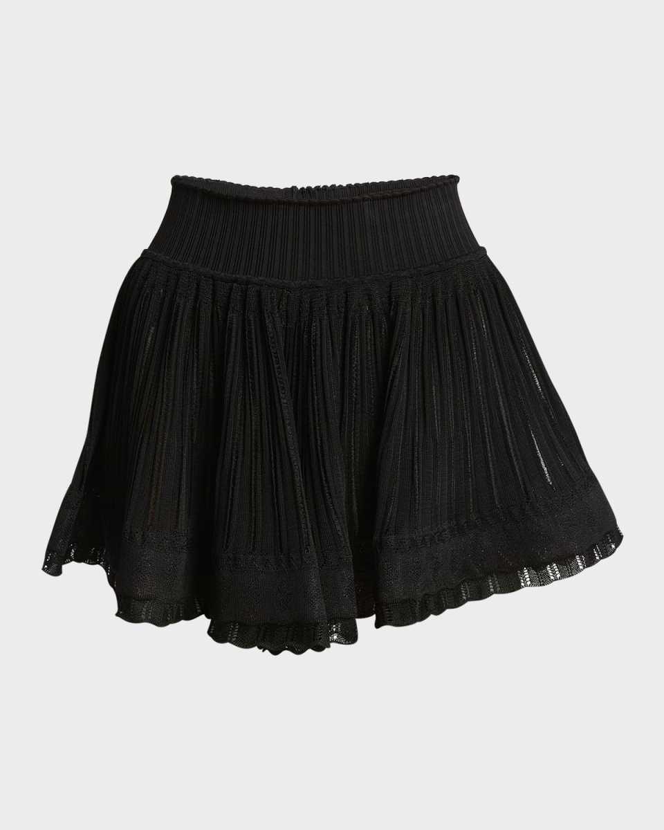 Crinoline Scalloped Flounce Pull-On Shorts