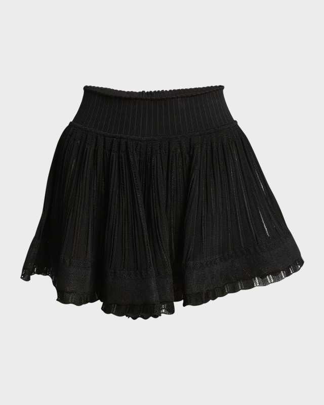 Crinoline Scalloped Flounce Pull-On Shorts