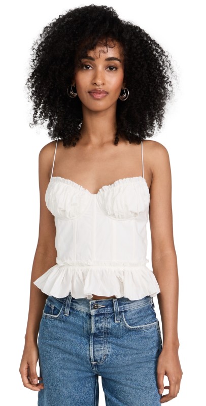 En Saison Raina Bustier Top Off White