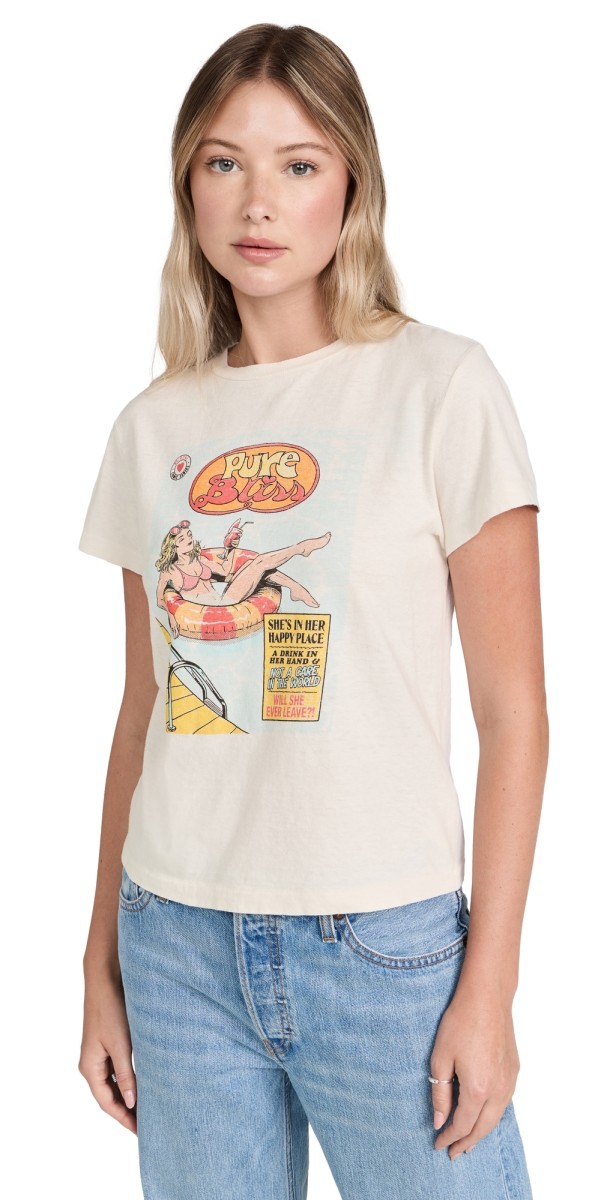 RE/DONE Classic Tee Pure Bliss Vintage White