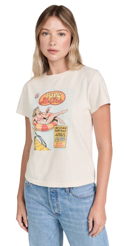 RE/DONE Classic Tee Pure Bliss Vintage White