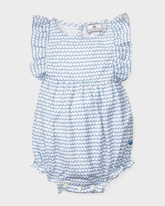 Girl's La Mer Bubble Ruffle Romper, Size Newborn-24M