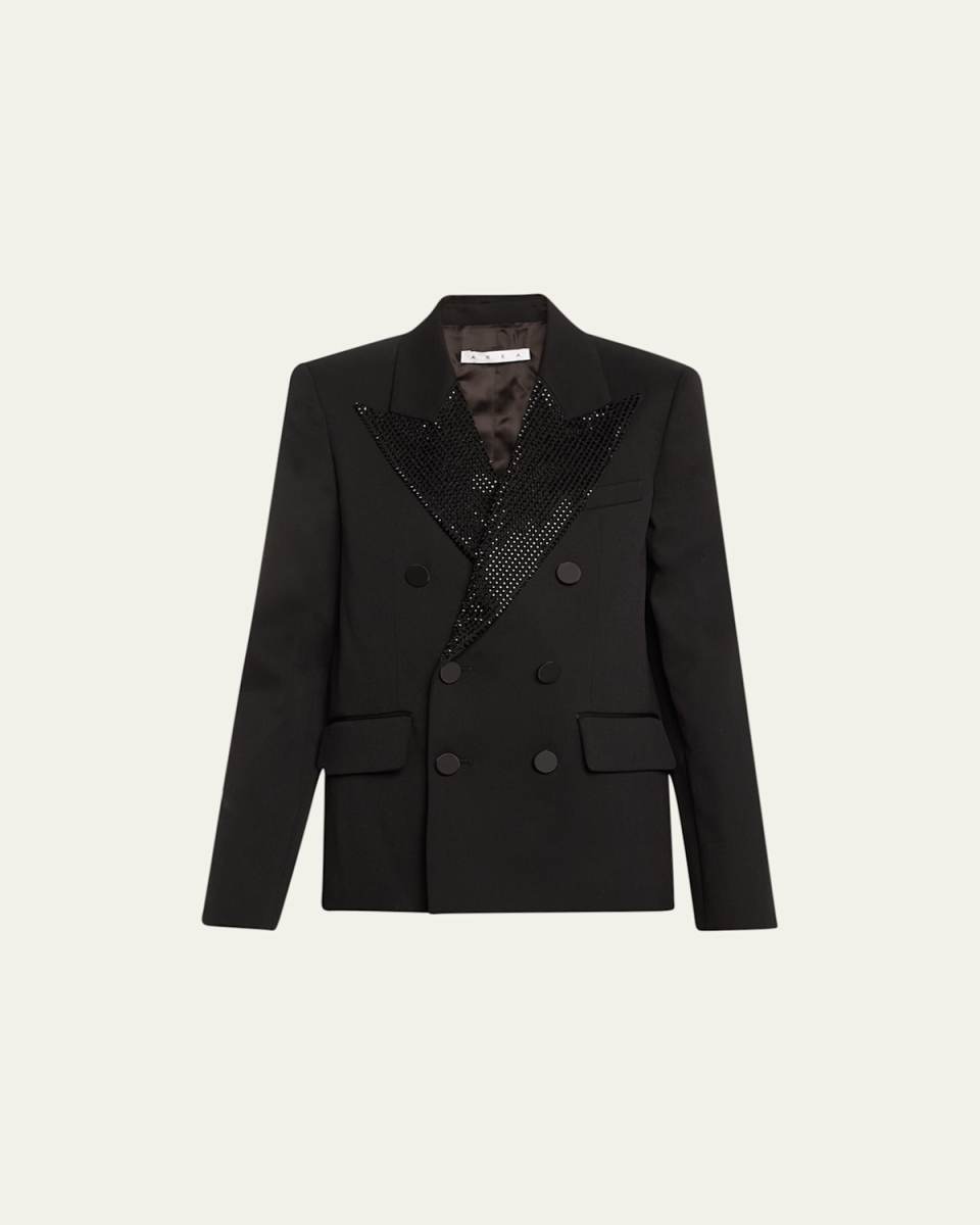 Crystal Wool Blazer Jacket
