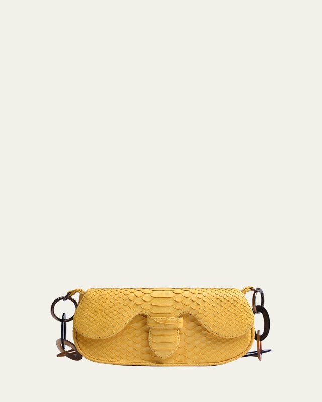 Alicia Mini Python Shoulder Bag