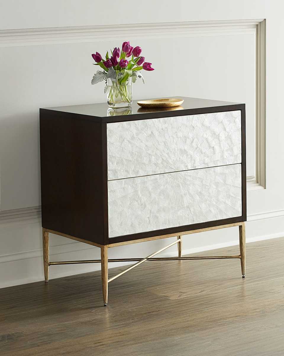 Adagio Night Stand with Inlaid Capiz Shell