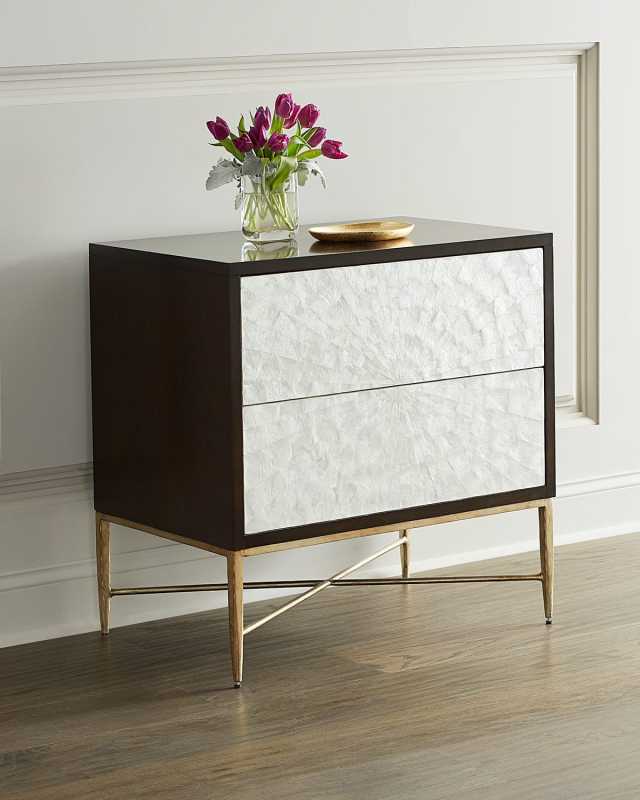 Adagio Night Stand with Inlaid Capiz Shell