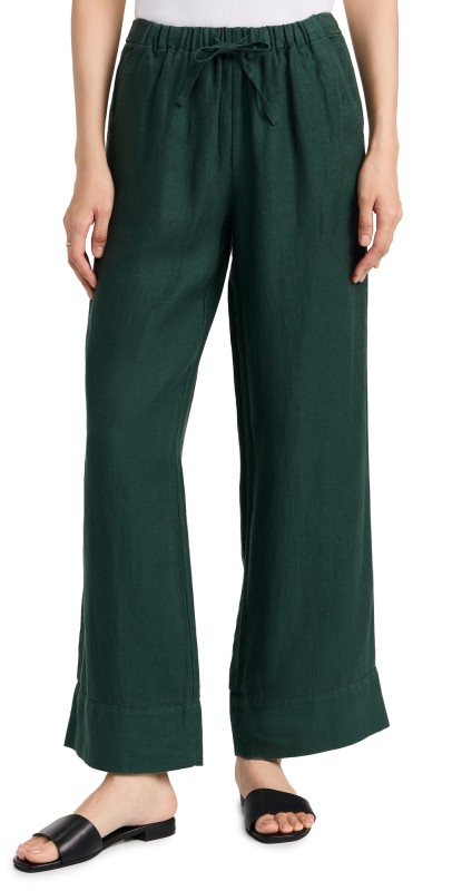 Alex Mill Riley Pants In Linen Pine Grove