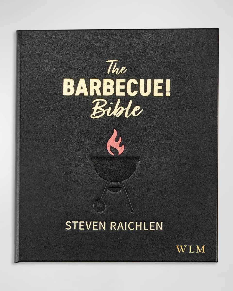 "The Barbecue Bible" Leather Bound Book by Steven Raichlen, Personalized