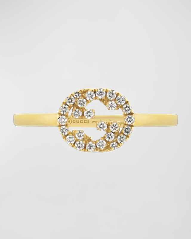 Diamond Interlocking G Ring