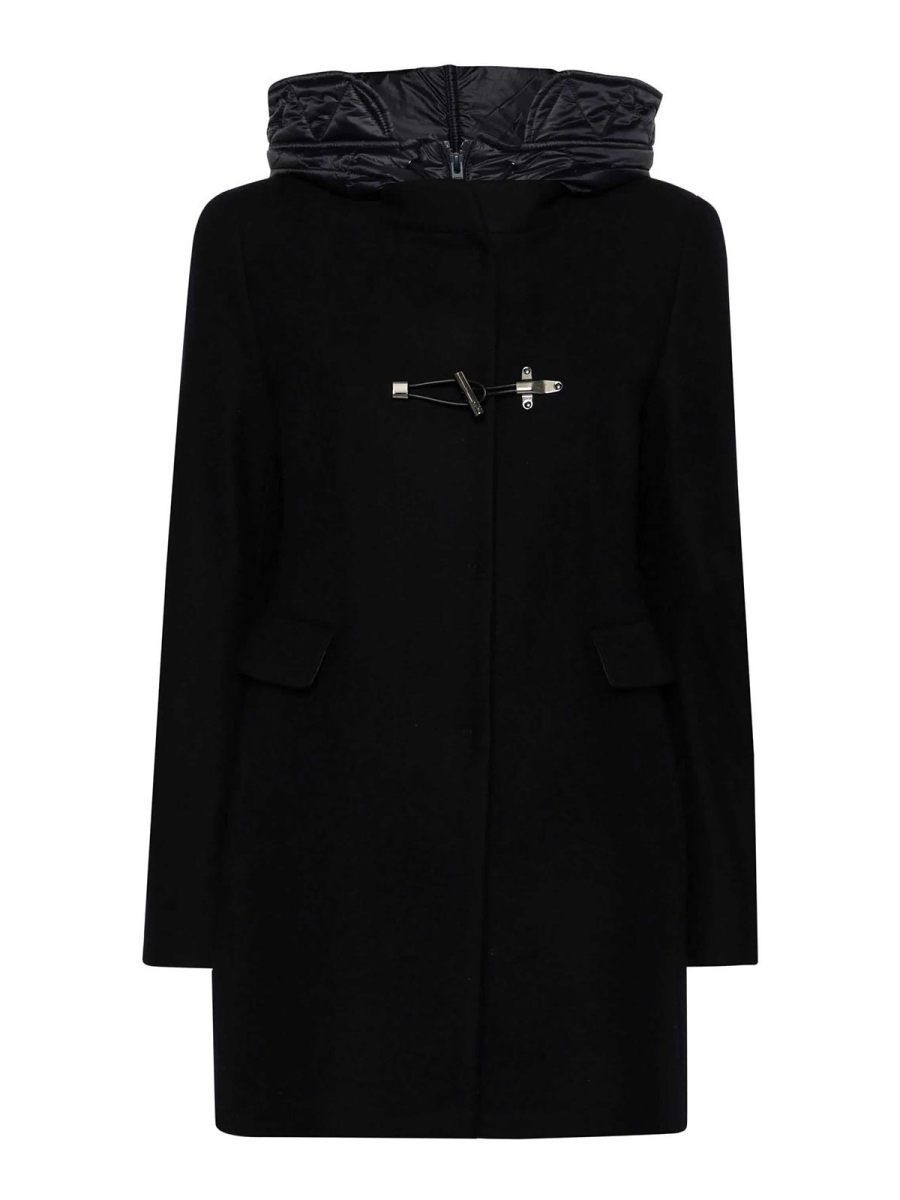 Fay Manteau Court - Noir
