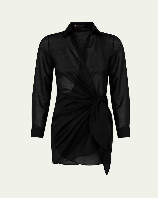 Solid Lia Short Coverup