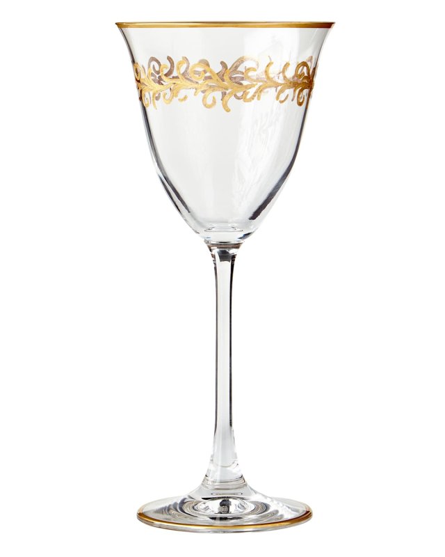 Oro Bello Wine Goblets, Set of 4