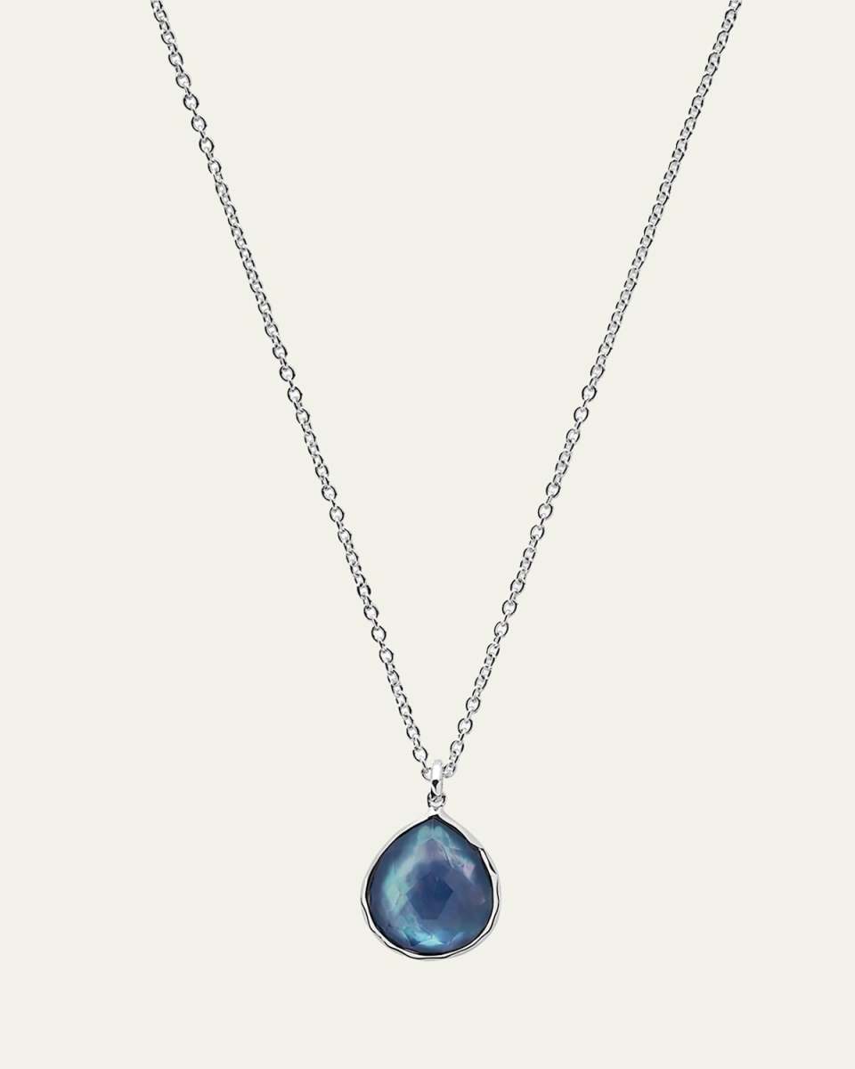 Mini Teardrop Pendant Necklace in Sterling Silver