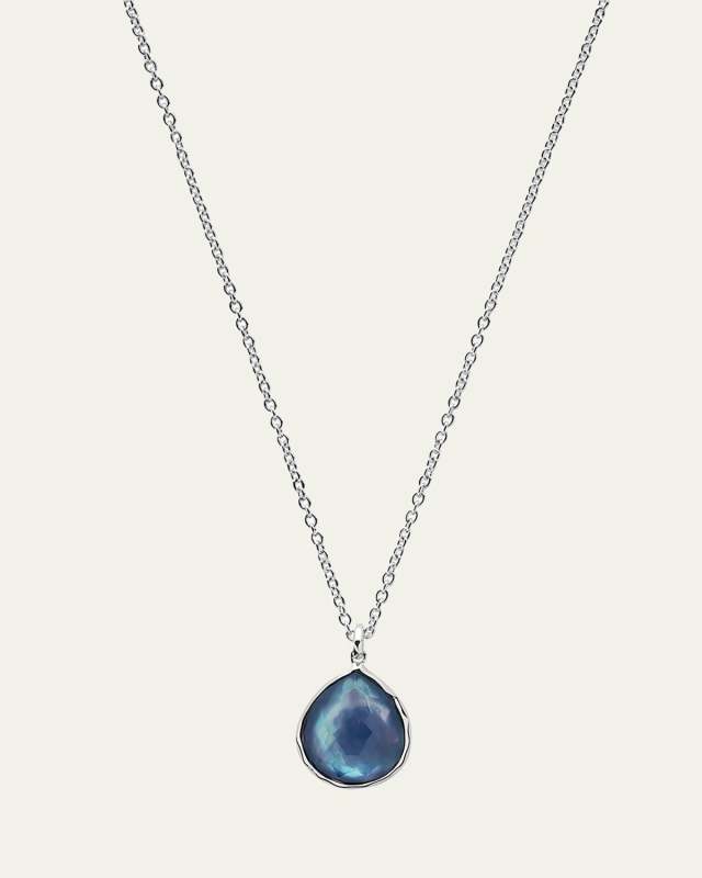 Mini Teardrop Pendant Necklace in Sterling Silver