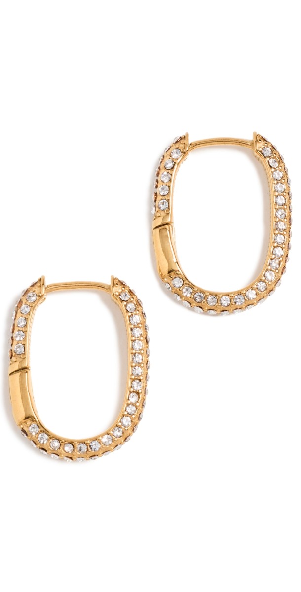 8 Other Reasons Pave Mini Earrings Gold