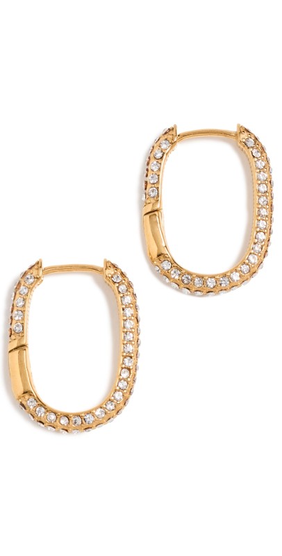8 Other Reasons Pave Mini Earrings Gold