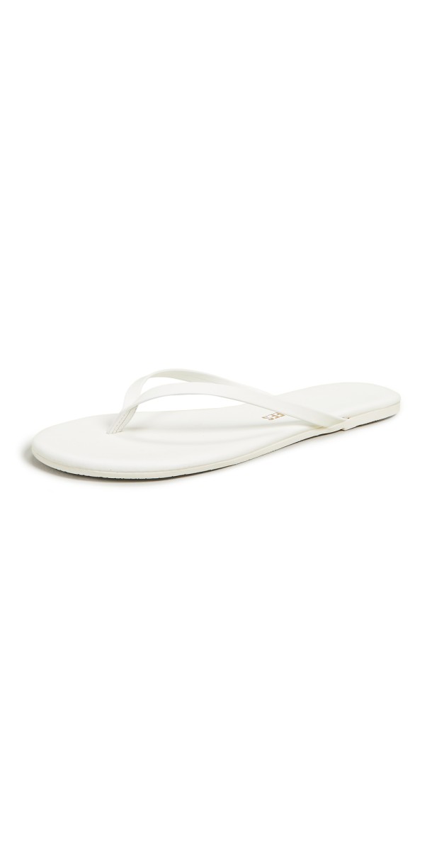 TKEES Solids Flip Flops No. 1 / White