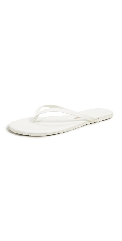 TKEES Solids Flip Flops No. 1 / White