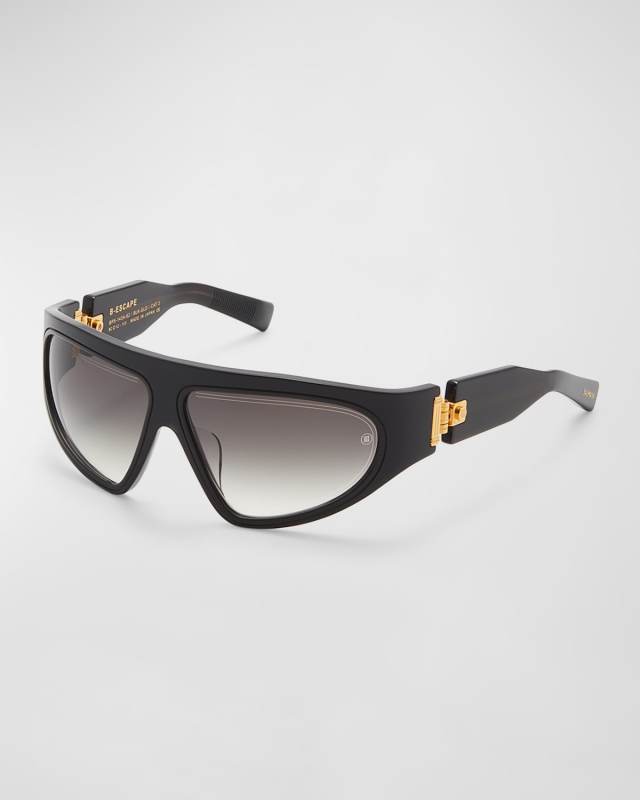 B-Escape Acetate & Titanium Wrap Sunglasses