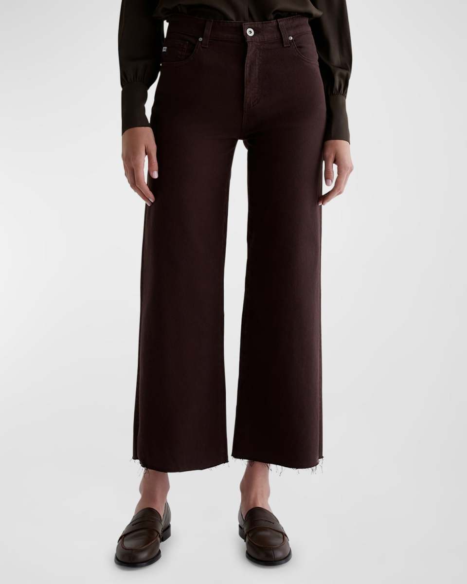 Saige High Rise Wide-Leg Crop Jeans
