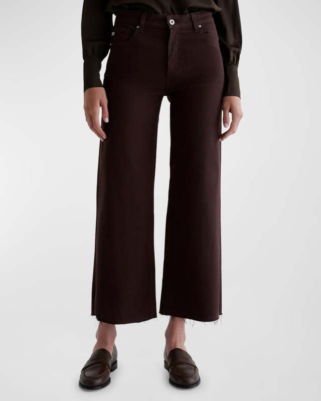 Saige High Rise Wide-Leg Crop Jeans