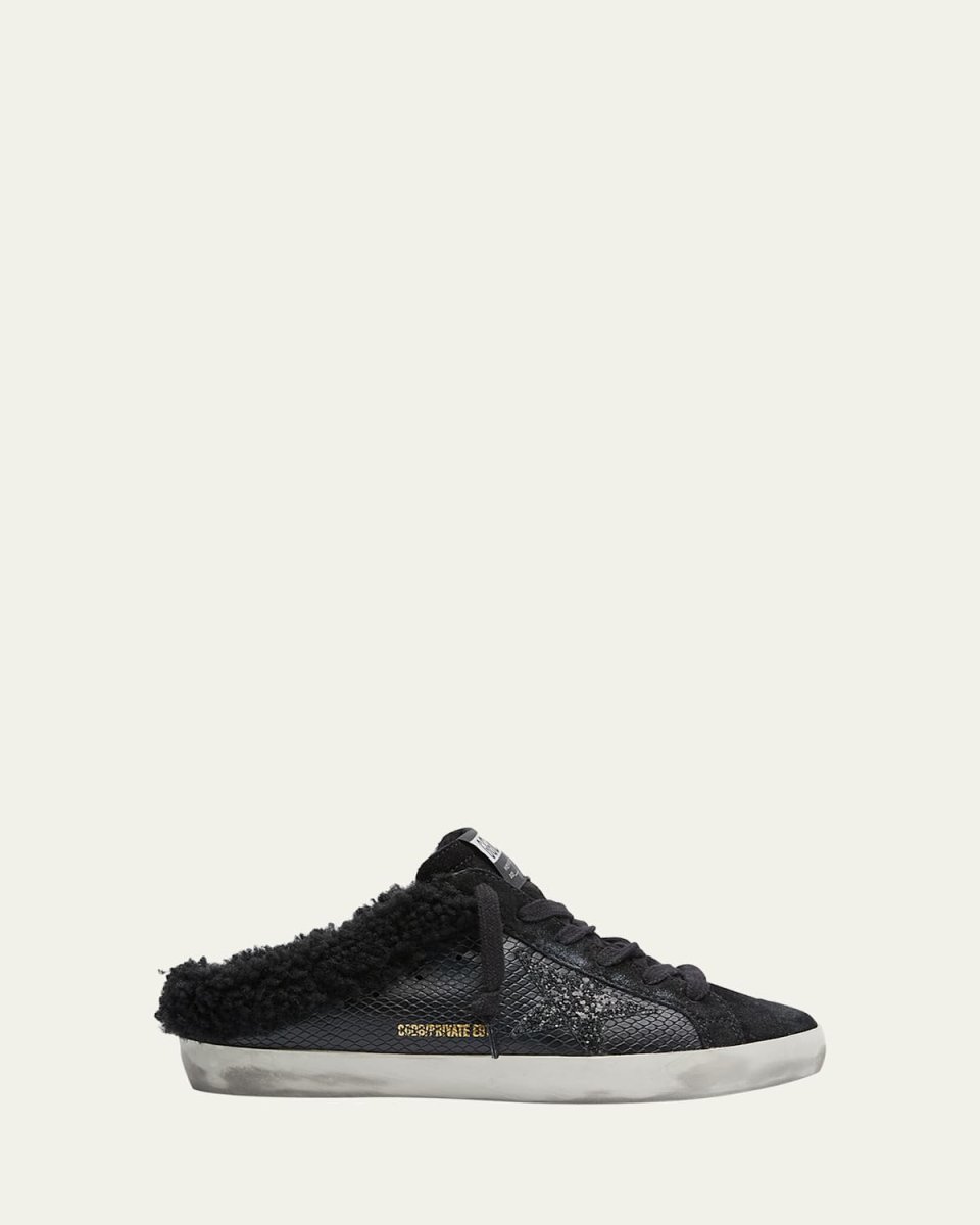 Superstar Sabot Embossed Shearling Sneakers