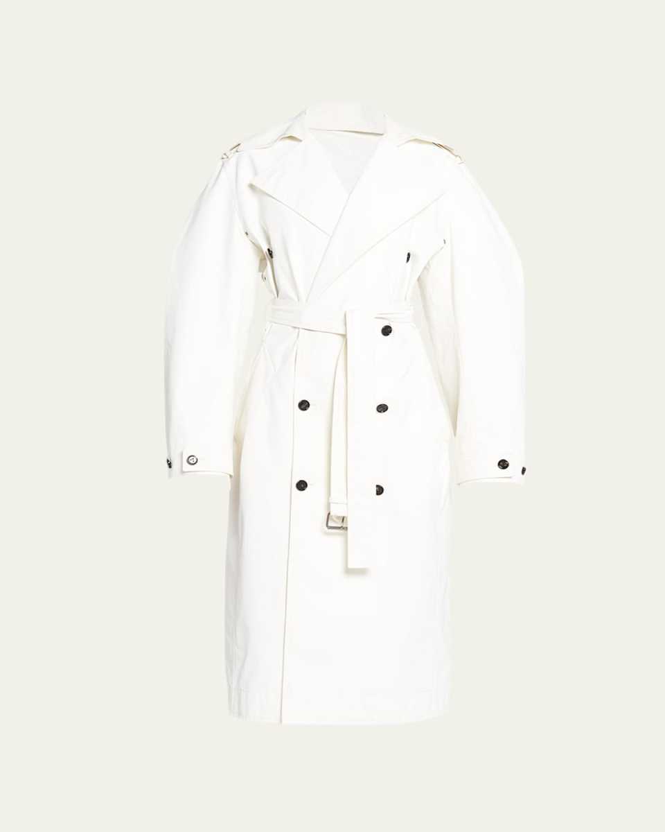 Double-Breast Coated Cotton Coat