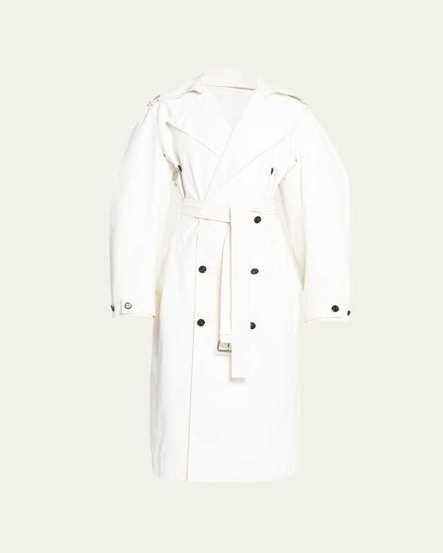 Double-Breast Coated Cotton Coat