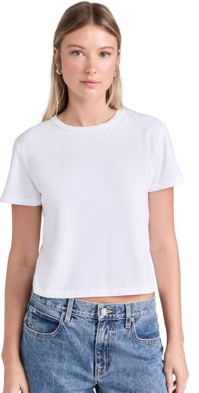 Stateside Cloud Jersey Crew Tee White