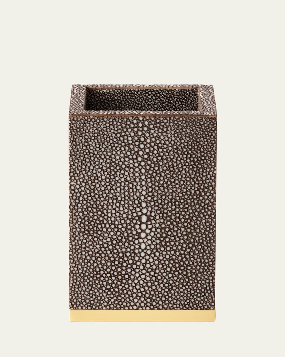 Faux Shagreen Pencil Cup