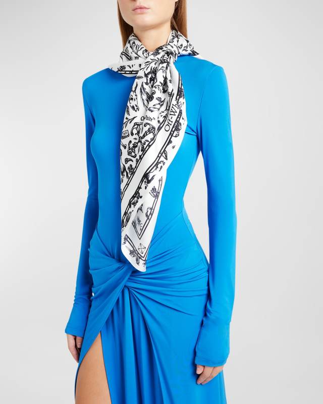 Tattoo Silk Square Scarf