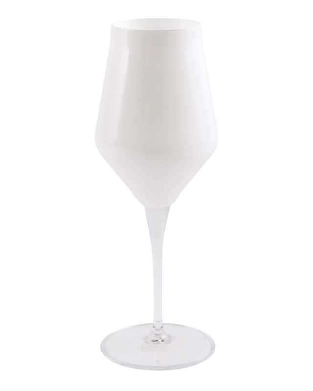 Contessa White Water Glass