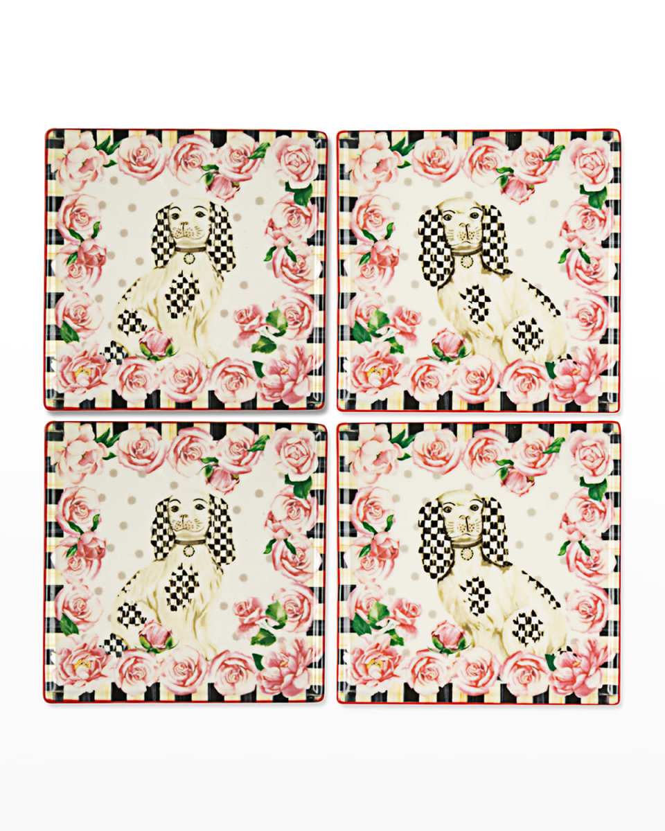 Really Rosy Coasters, Set Of 4