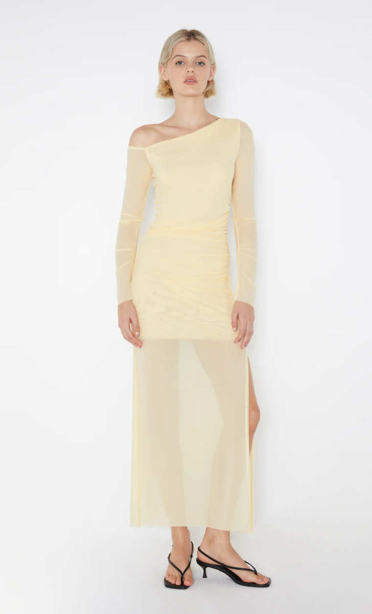 BEC + BRIDGE FAE ASYM LONG SLEEVE DRESS
