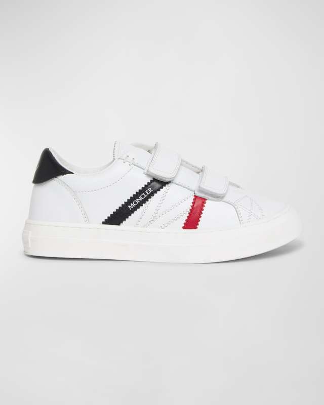 Kid's Monaco Low Top Leather Sneakers, Size Toddlers/Kids