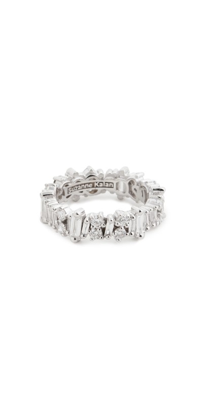 Suzanne Kalan 18k White Gold Fireworks Eternity Band White Gold