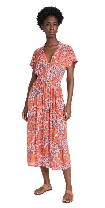 Poupettet Barth Becky Long Dress Orange Palmery